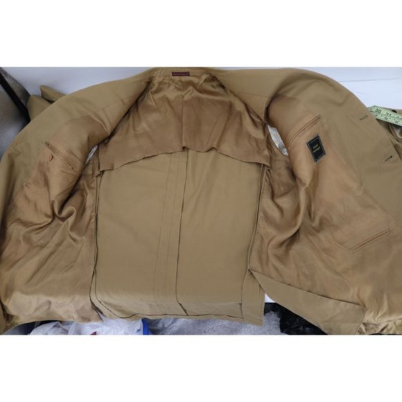 Sartoria partenopea sport coat mens 48 3 button half lined Italy‎ made cotton - Picture 13 of 16